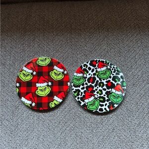 Grinch coasters
